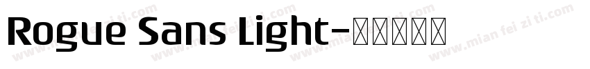 Rogue Sans Light字体转换